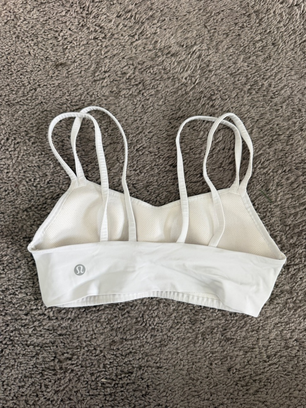 lululemon athletica White Strappy Mesh Light-Support Bralette